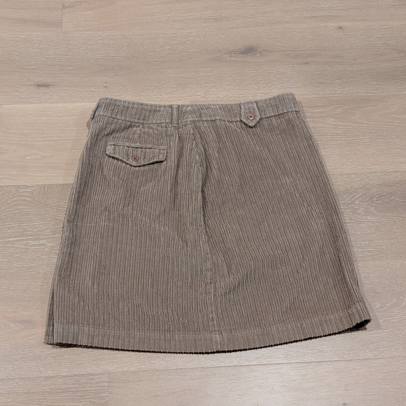 Vintage Eddie Bauer Tan Corduroy Skirt | 100% Cotton | Size 14 (Fits 10/12) - Picture 2 of 6